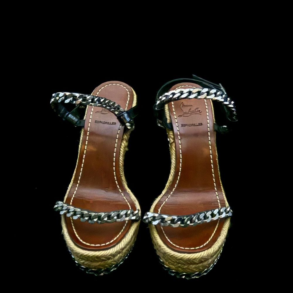 Christian Louboutin Chain Wedge Platform espadrille - Picture 7 of 12